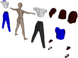 Woman [+Clothes] 3D Model