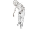 Woman Golfer 3D Model