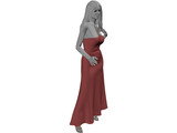 Woman in Wedding Dress 3D Model