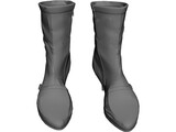 Woman Leather Boots 3D Model preview