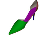 Woman Shoe 3D Model preview