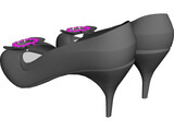 Woman Shoes 3D Model preview