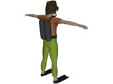 Woman Swimmer 3D Model