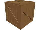 Wood Box 3D Model preview
