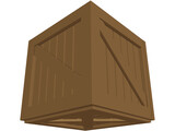 Wood Box 3D Model