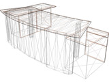 Wood Table 3D Model