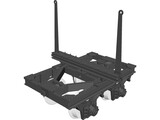 Wood Transport Truck Narrow Gauge 3D Model preview