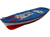 Wooden Boat 3D Model preview