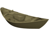 Wooden Drift Boat 3D Model
