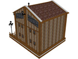 Wooden House 3D Model