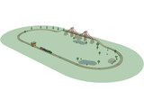 Wooden Toy Train 3D Model