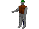 Working Man 3D Model preview
