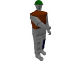 Working Man 3D Model