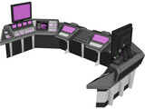 Workstation Console 3D Model preview