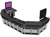 Workstation Console 3D Model
