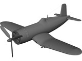 World War Two Fighter Plane 3D Model preview