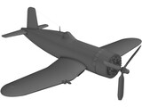 World War Two Fighter Plane 3D Model
