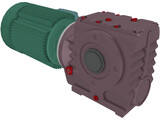 Worm Gear Motor Large 3D Model
