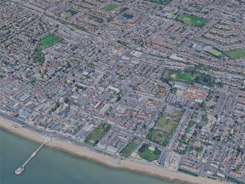 Worthing City, UK (2024) 3D Model