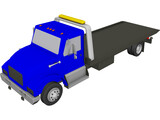 Wrecker Flatbed 3D Model preview