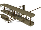 Wright Flyer Kitty Hawk 3D Model preview