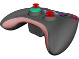 Xbox 360 Gamepad 3D Model preview