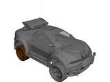 Xeno car 3D Model preview