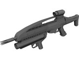 XM8 + XM320 Grenade Launcher 3D Model preview