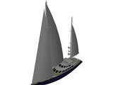 Yacht 3D Model preview