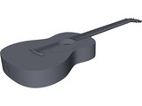 Yamaha Acoustic Guitar 3D Model preview