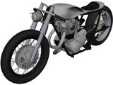 Yamaha Custom Bike 3D Model preview