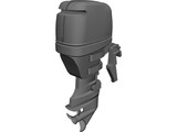 Yamaha F50 Outboard Motor 3D Model preview