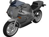 Yamaha FZR750R 3D Model preview