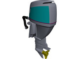 Yamaha Outboard Motor 3D Model preview