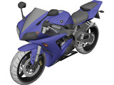 Yamaha R1 (2002) 3D Model preview