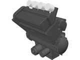 Yamaha R1 Engine (2006) 3D Model