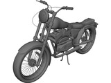 Yamaha SR125 3D Model preview