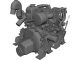 Yanmar 2cyl Engine 3D Model preview