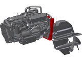 Yanmar Diesel Engine 3D Model