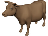 Young Cow 3D Model preview