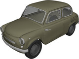 ZAZ 965 (1960) 3D Model preview