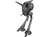Zentraedi Battlepod 3D Model preview