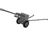 ZiS-3 76mm Divisional Gun M1942 3D Model preview