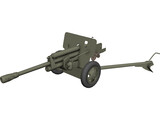 ZIS-3 WW2 Field Cannon 3D Model preview