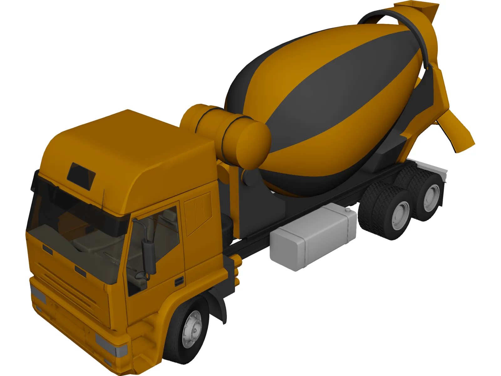 Euro Cement Mixer 3D Model