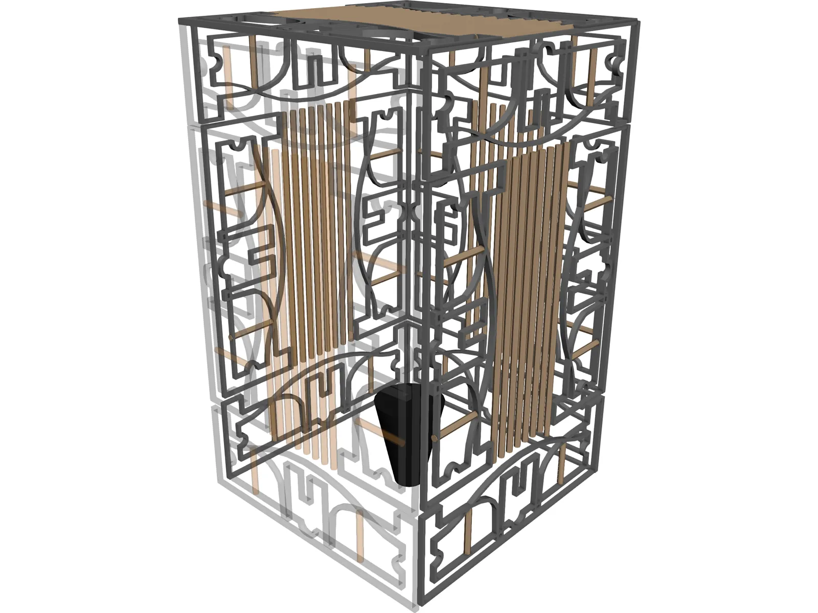 Golden Cage 3D Model
