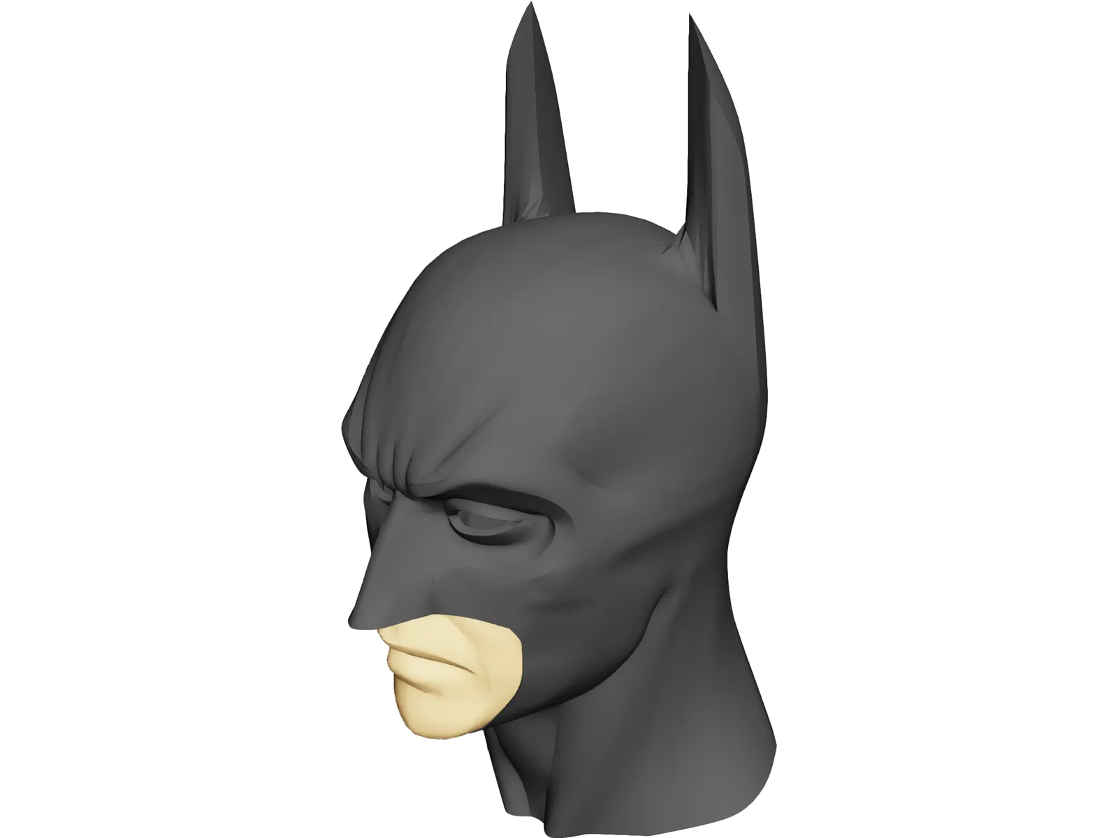 Batman Cowl and Face 3D Model