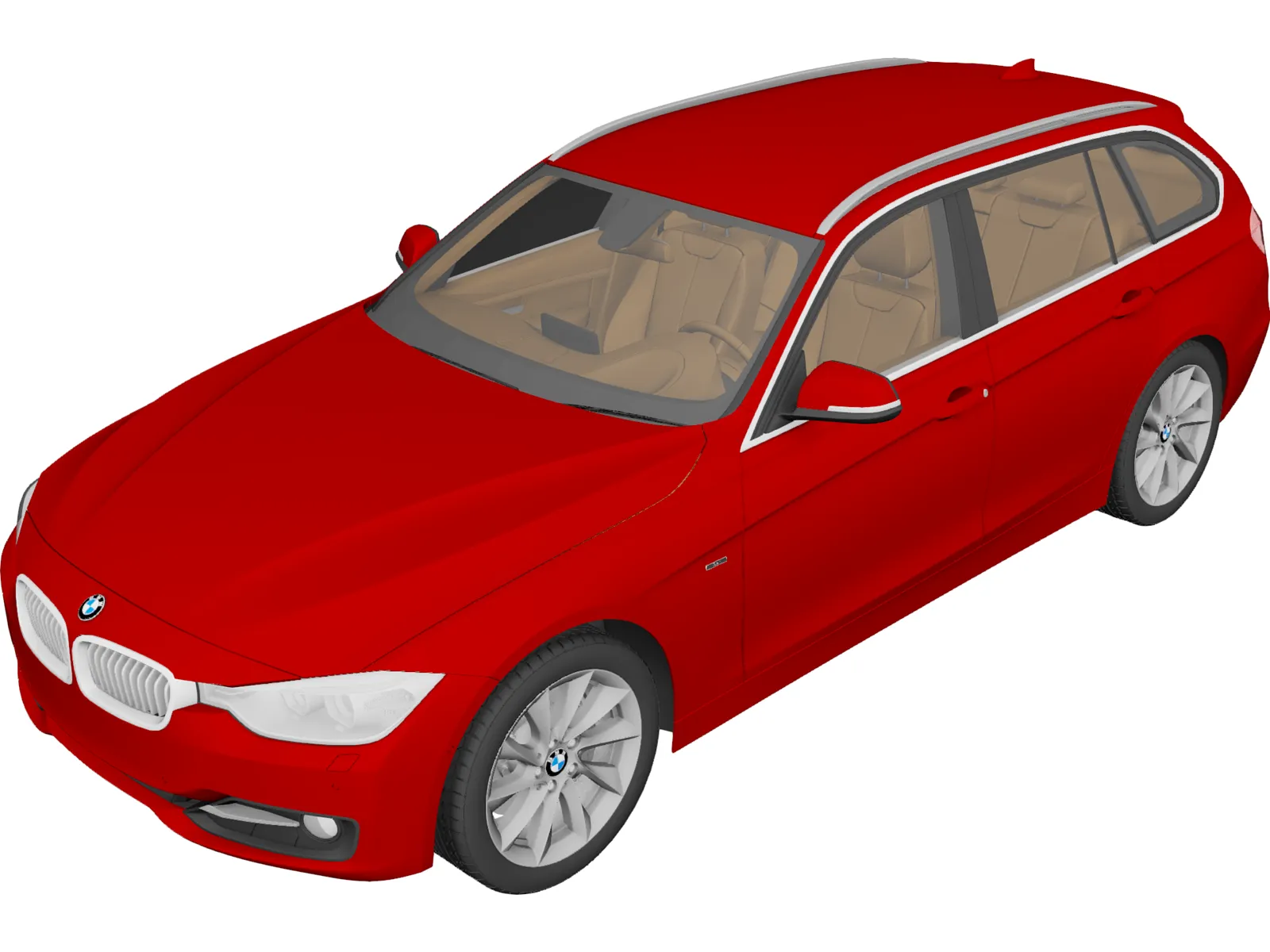 BMW 3-Series Touring [F31] (2013) 3D Model