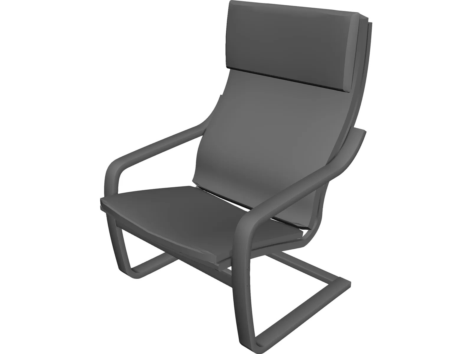 Poang Chair 3D Model