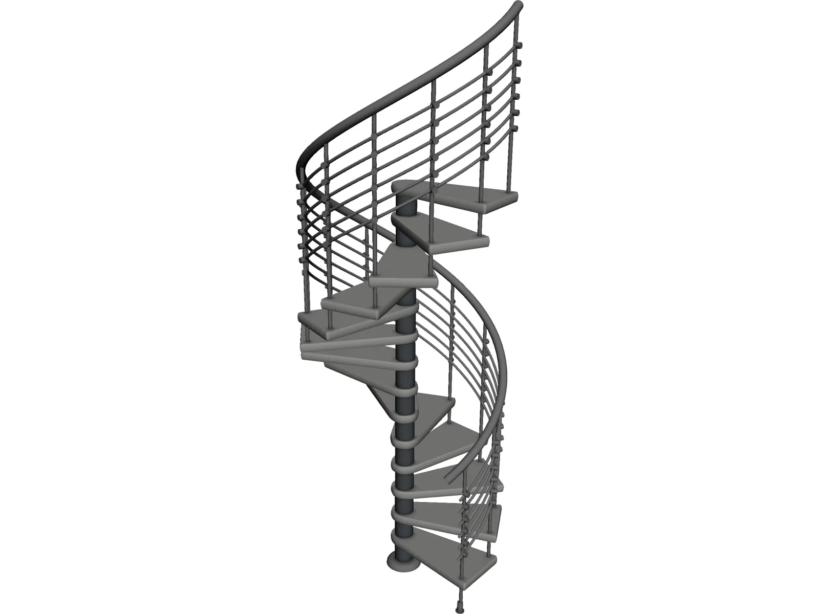 Spiral Staircase 3D Model